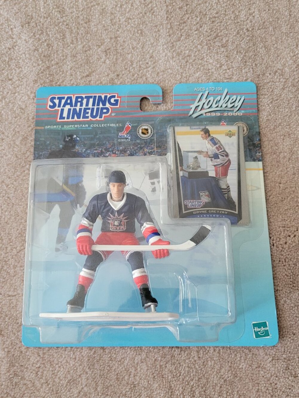 Wayne Gretzky Starting Lineup NHL Figure New York Rangers Vintage 1999 2000 NWT